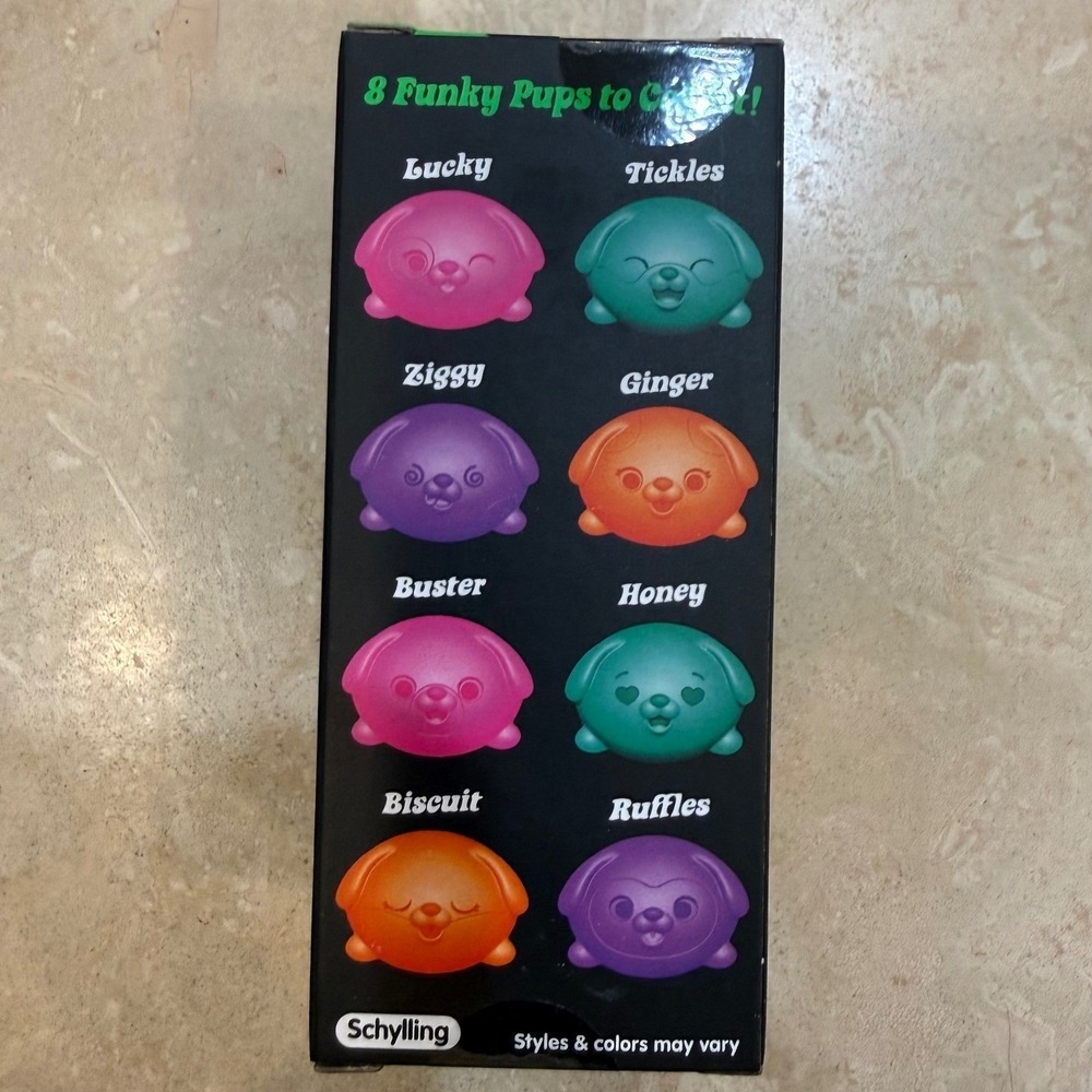 NeeDoh Teenie Funky Pup Schylling Squishy Dog Fidget Toy Sensory Stress Ball 3pk - Picture 4 of 4